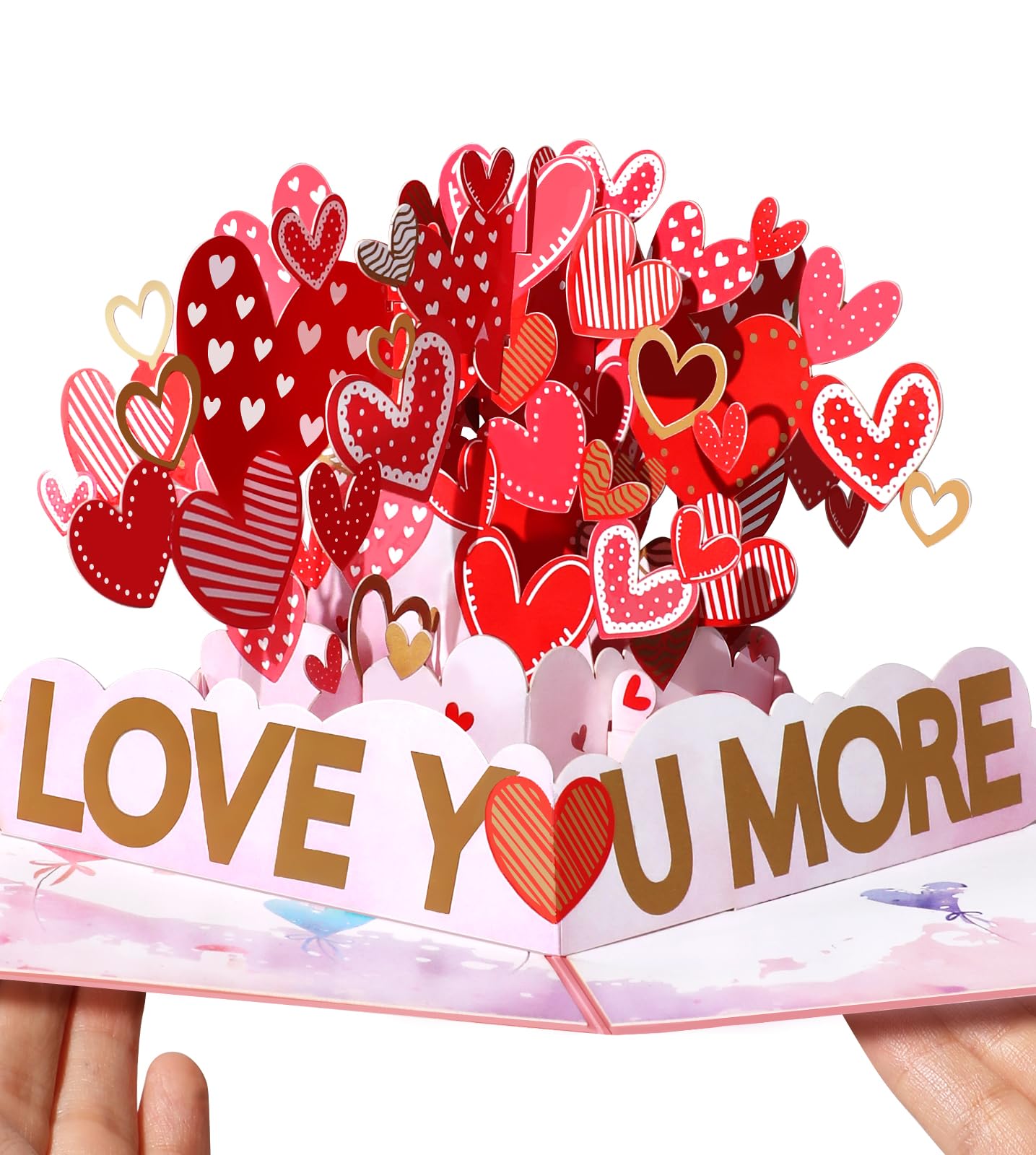 Funny 10th Anniversary Card for Wife Husband Him Her - 3D Pop Up Happy tenth Wedding Anniversary Valentines Day Gift Card