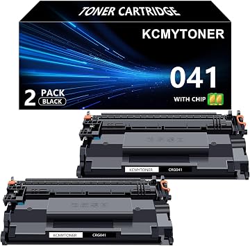 2 Pack 041 Black Toner Cartridges Compatible Replacement for Canon 041 CRG041 CRG-041 0452C001 Toner Cartridge for imageCLASS LBP312i MF521DW LBP312dn MF525dw LBP310X LBP312X Printer