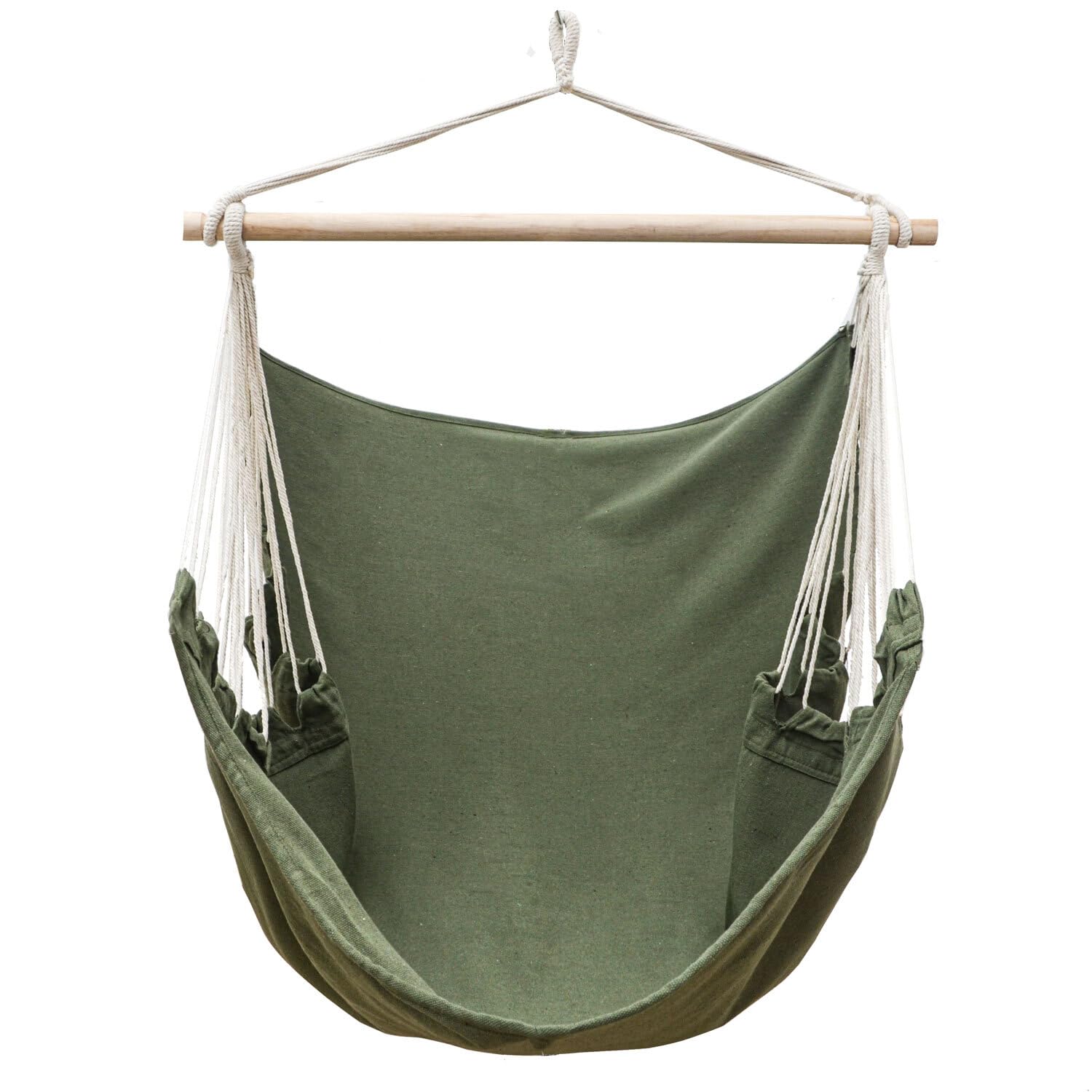 AMANKA Sedia Pensile Giardino XL - 155x125 Sospesa da Esterno a Dondolo da Interno - Poltrona Balcone Altalena da Camera Bambini Appesa al Soffitto Dondolo 1 Posto