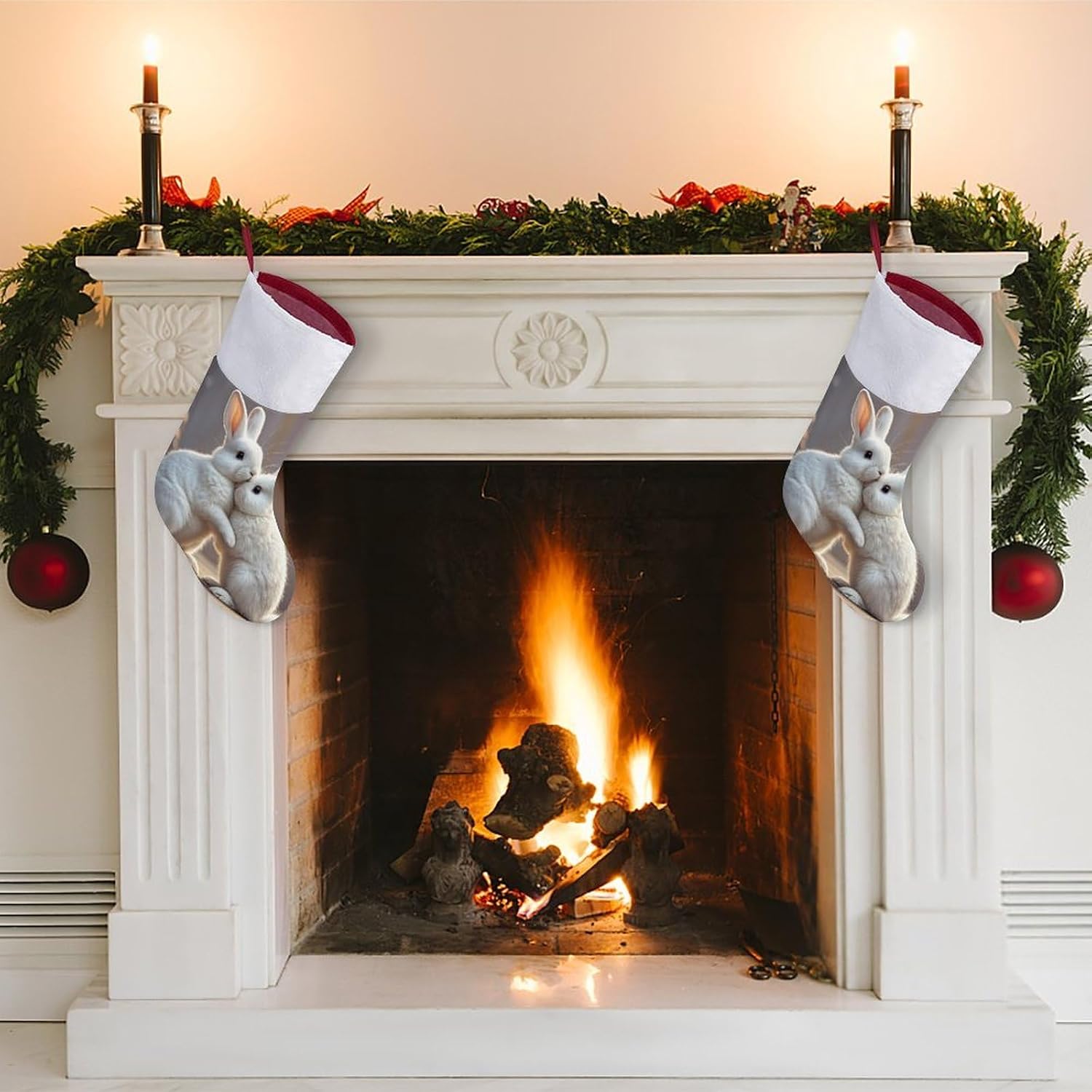 Bunny Hug Christmas Stockings Christmas Socks image 4