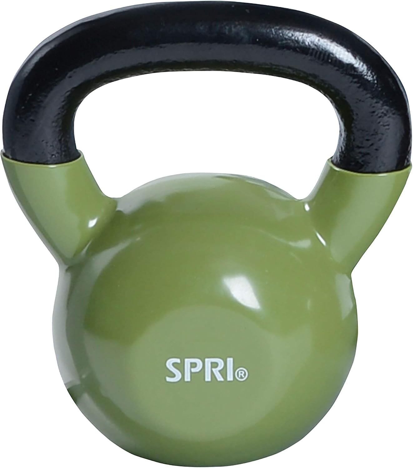 SPRI Deluxe Vinyl Kettlebell (Moss Green, 30Pound), Kettlebells Amazon Canada