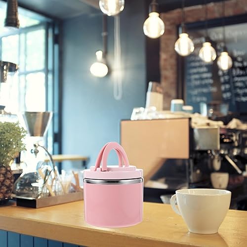 Miniatura 5 de Bento Box - Tarro de alimentos aislado al vacío, contenedor de almuerzo de acero inoxidable, portátil, térmico, de avena, cereales, para gachas de