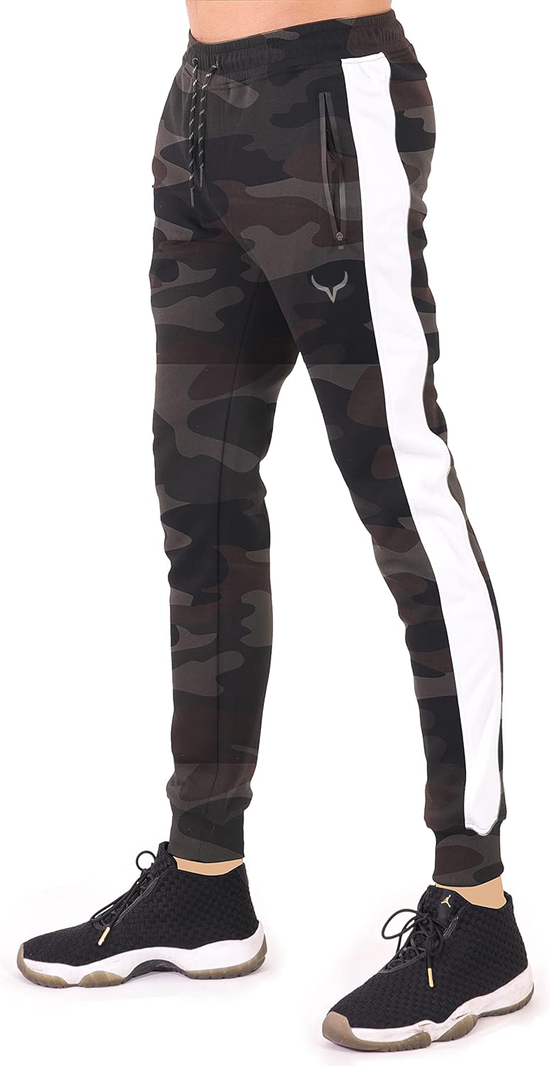 SCREENSHOT Sports Mens Spandex Fleece Athletic Jogger Fitness Workout Gym Sweatpants - Image 2