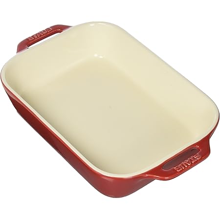 STAUB Ceramics Rectangular Baking Dish, 10.5x7.5-inch, Cherry