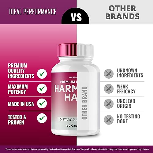 Miniatura 7 de Harmony - Cápsulas de crecimiento del cabello, pastillas de suplemento Harmony para la salud del cabello, extra fuerza, las cápsulas HarmonyHair