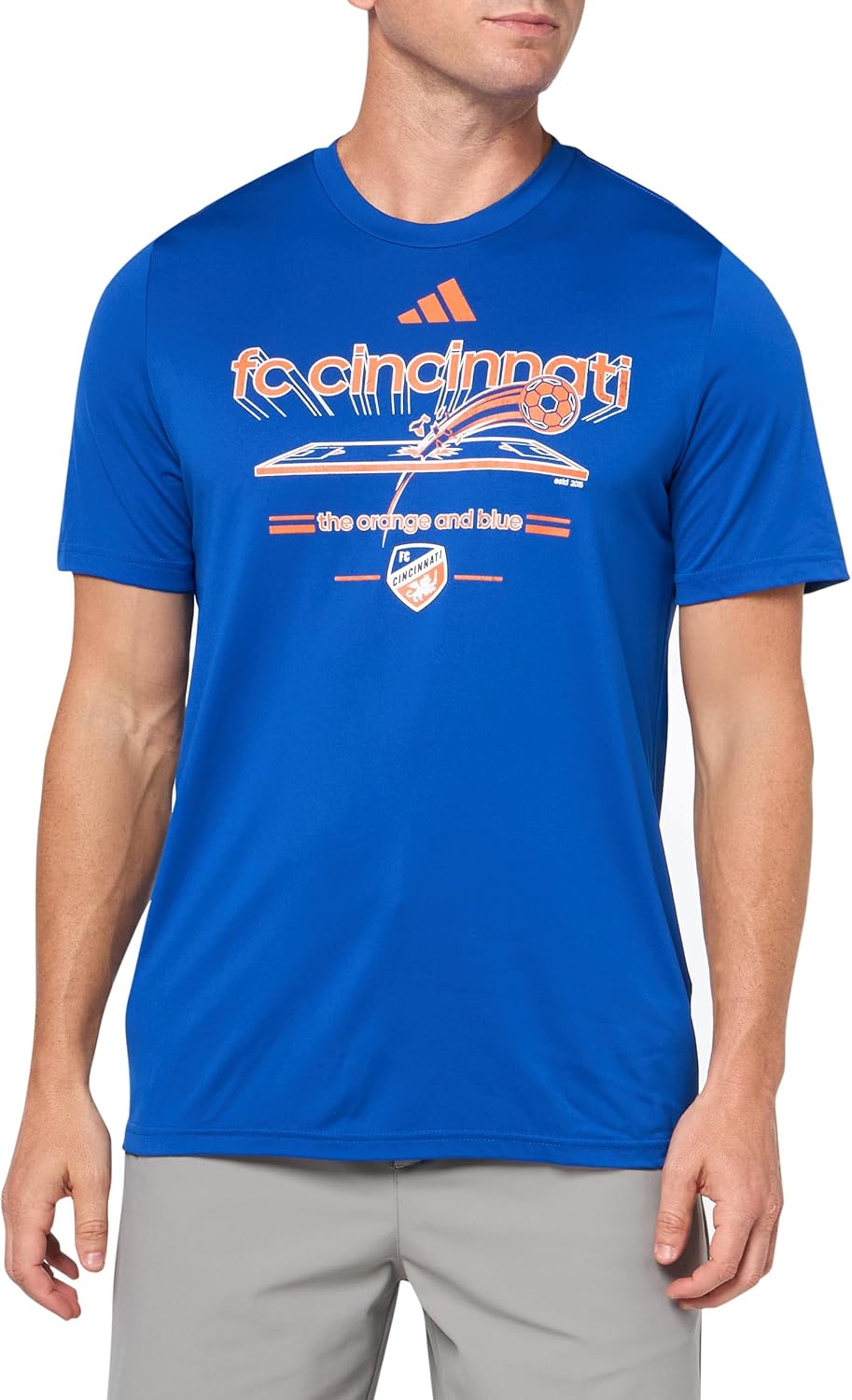 adidas Men's FC Cincinnati Pre-Game Long Sleeve T-Shirt