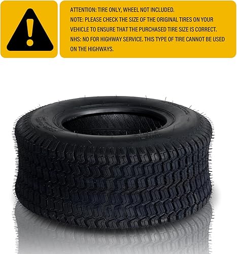 Miniatura 8 de 20x8.00-10 Neumáticos para cortacésped 20x8.00-10 20x8.00-10 Neumáticos NHS 4PR Ply Tubeless Juego de 2