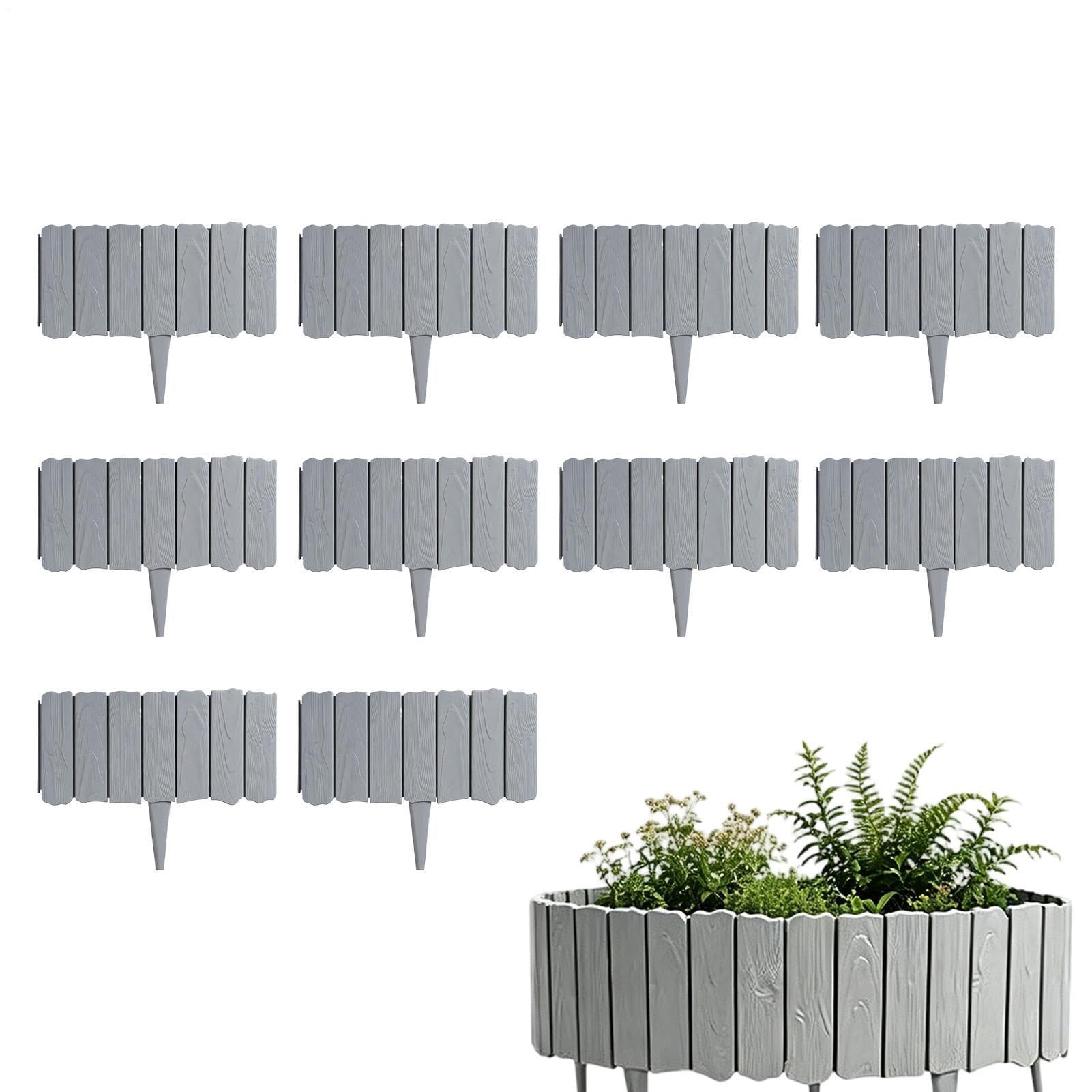 Recinzione da giardino, 10 pezzi, decorativa