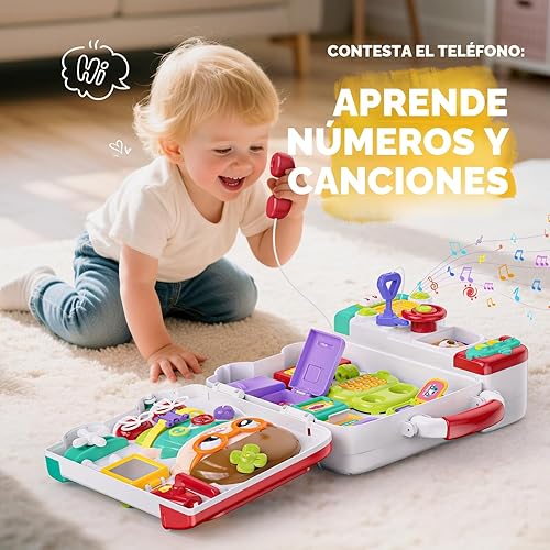 Miniatura 5 de Busy Board - Juguetes Montessori de regalo para niños de 1 a 2 años, juguetes Montessori educativos tempranos para niños de 1 a 3 años, regalos de