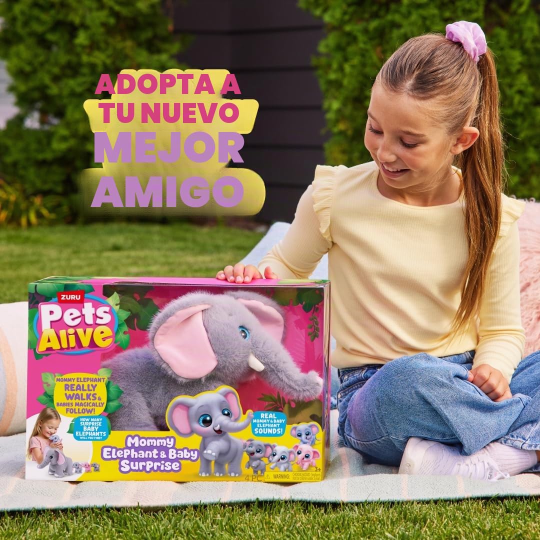 Pets Alive-Mommy & Baby Surprise-Series 1-Mommy Elephant & Baby Surprise