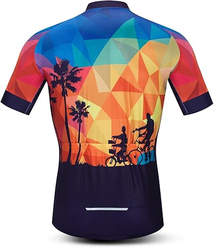 Vista 81 de Hotlion Verano Ciclismo Jersey Hombres Mountain Bike Jersey Secado rápido Bicicleta Camisa Manga Corta Ciclismo Ropa