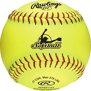 Rawlings | Batting Practice Softballs | 11" & 12" Options | 6 & 12 Count Options