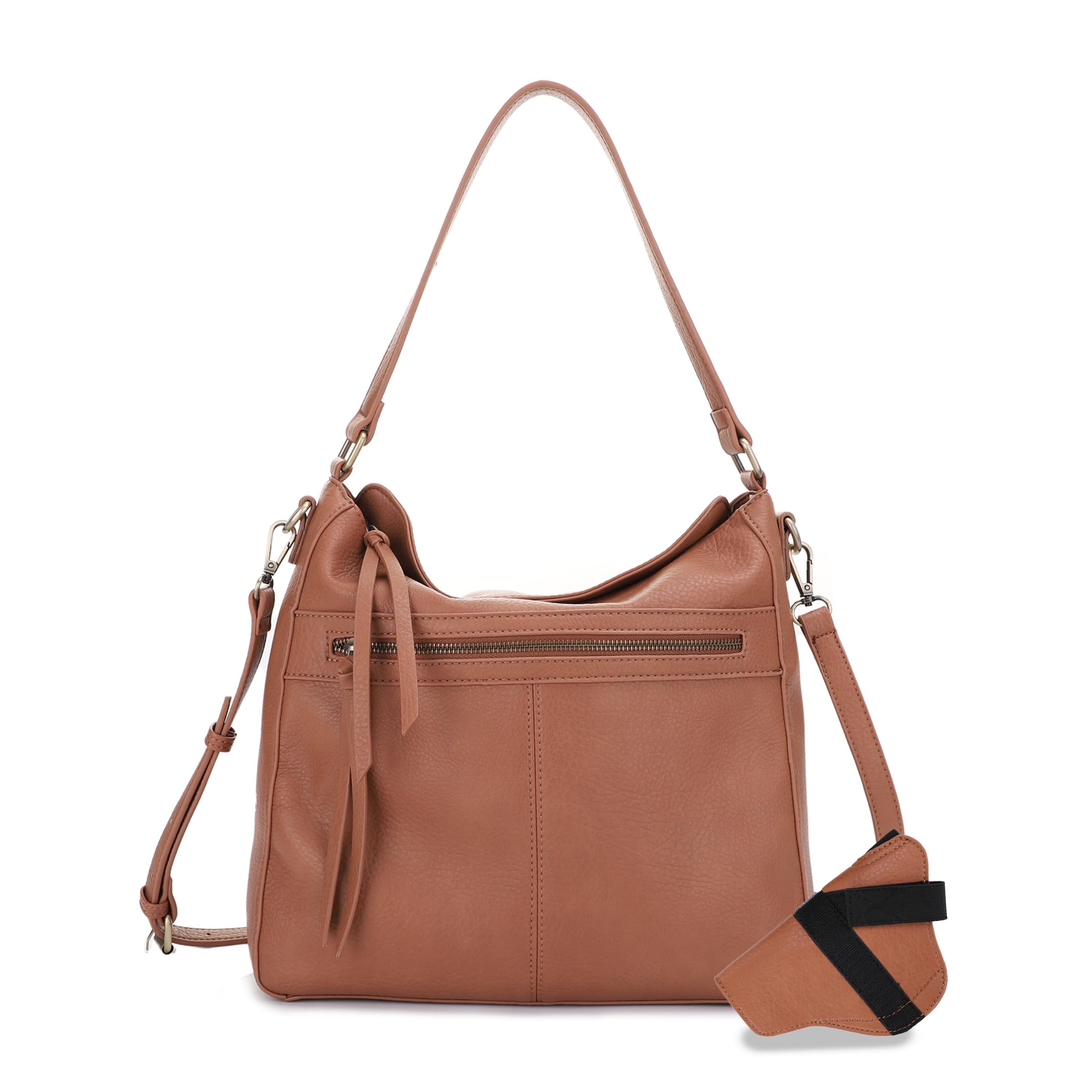 JESSIE &amp; JAMES | Dakota Top Handle Concealed Carry Hobo Purse with Adustable Shoulder Strap