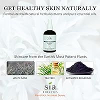 Vista 4 de Sia Botanics Almohadillas de limpieza diaria de árbol de té para cara (tubo de 50 unidades) Aplicador facial con árbol de té, salvia, fruta AHAs