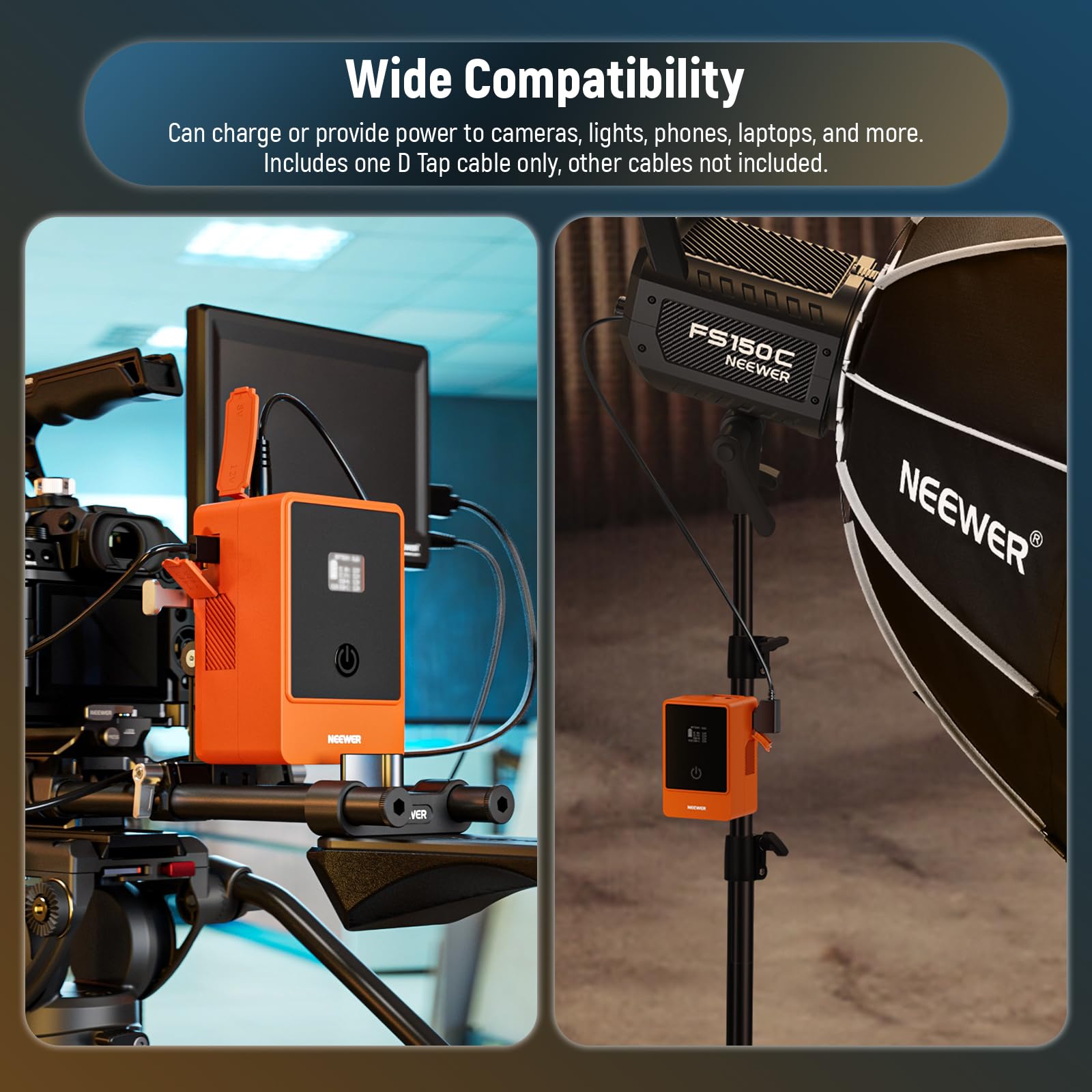 Amazon.com : Neewer Mini V Mount Battery 6800mAh 99Wh 14.5V, V