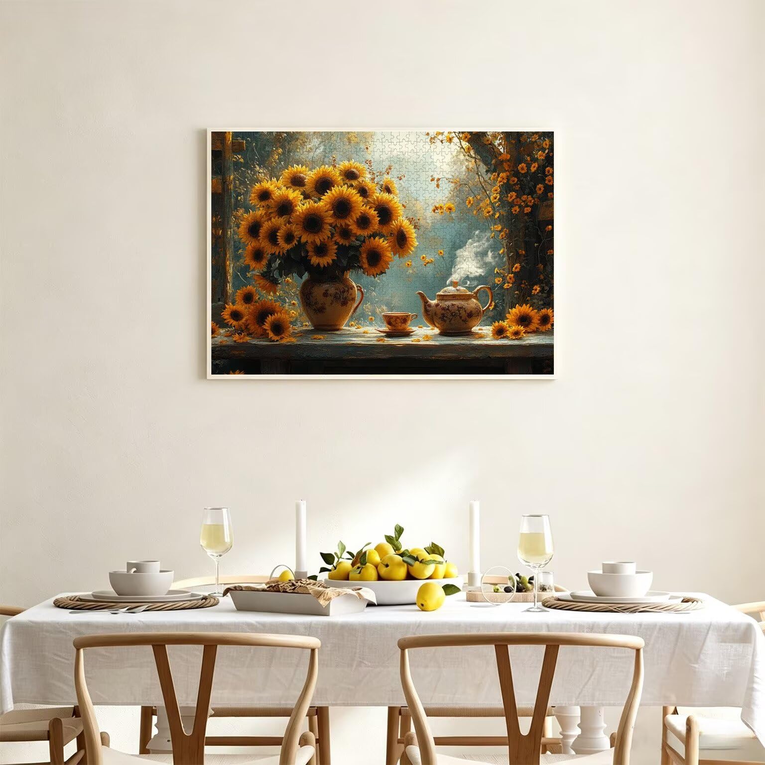 Puzzle dla dorosłych 2000, słonecznik jesień, 99x70cm, n-778