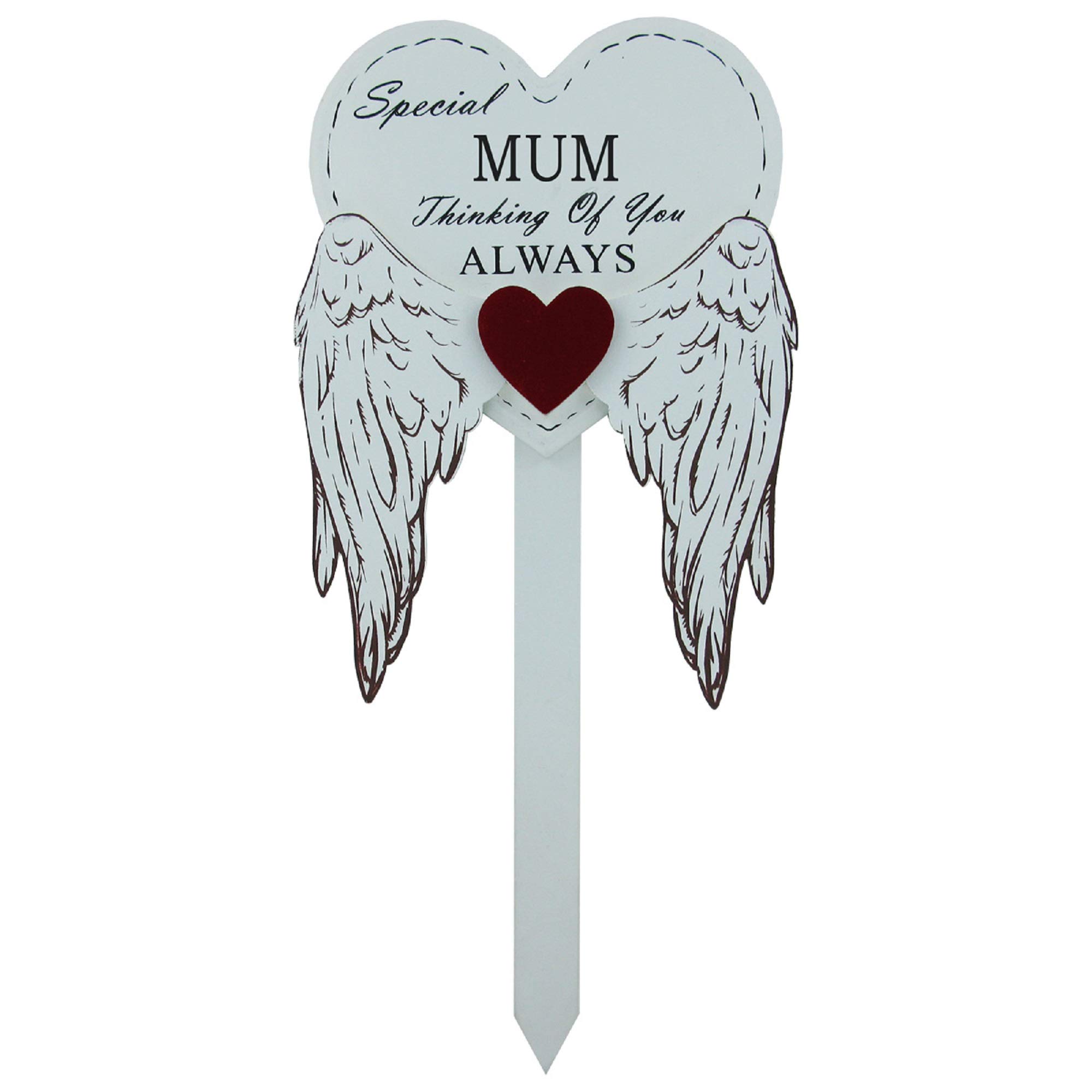 Special Mum Grave Stick Graveside Memorial Guardian Angel WIngs Tribute Marker 76167