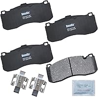 Vista 440 de Pastillas de Freno Delanteras Cerámicas Bendix Priority1 CFC430A para Modelos Selectos INFINITI G35, I30, Nissan 350Z, Altima, Juke, Maxima, Sentra