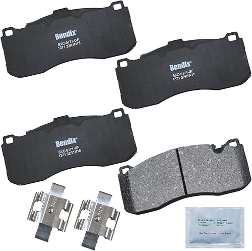 Vista 453 de Bendix Priority1 CFC1035 Pastillas de freno delanteras de cerámica para modelos seleccionados Chevrolet Aveo, Aveo5, Optra, Spark, Spark EV, Pontiac