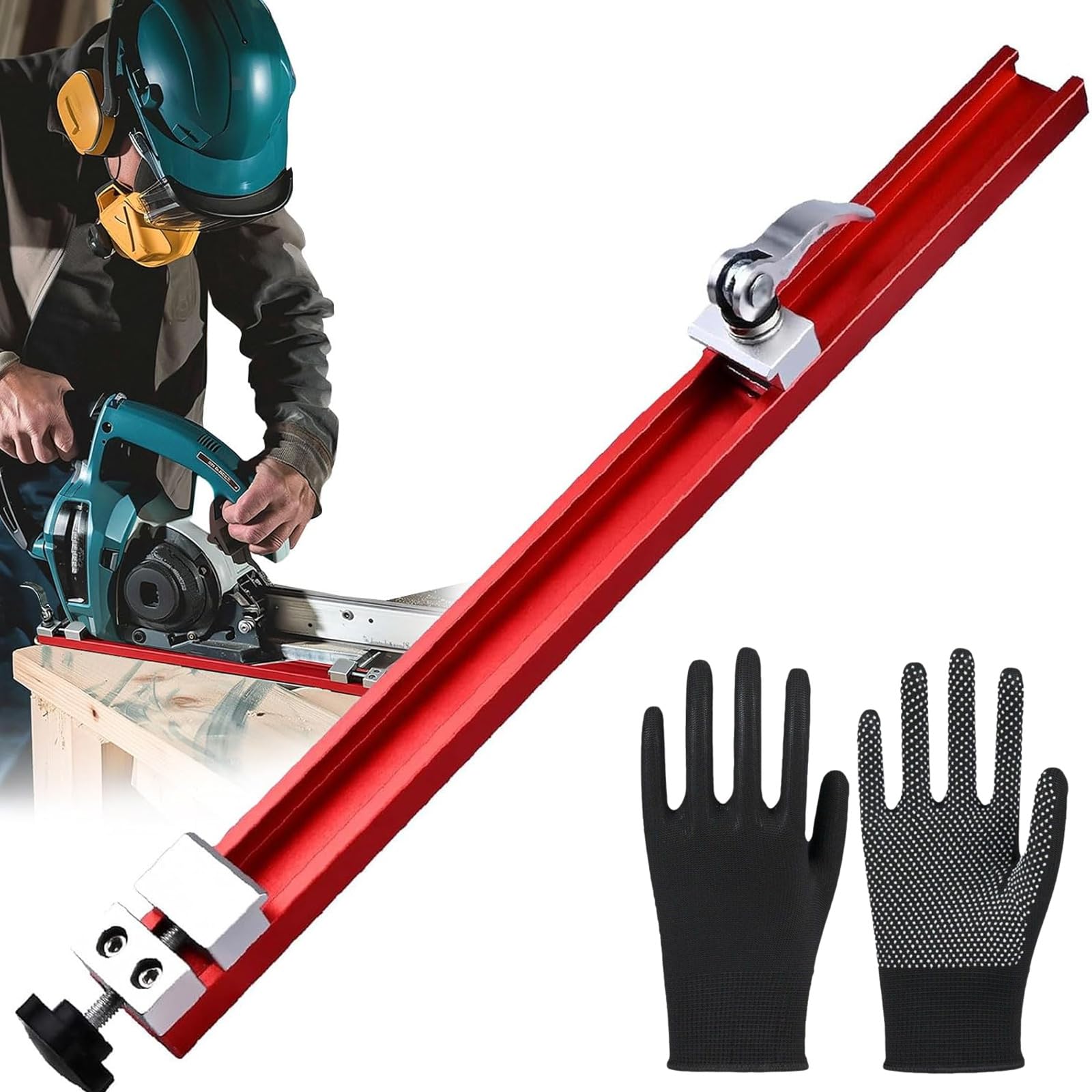 Circular Saw Guide Rails, Professional Adjustable Cutting Guides for 4-9 Inch Electric Cordless Circular Saw Portable Cutting Machine Base Guide for Precision
