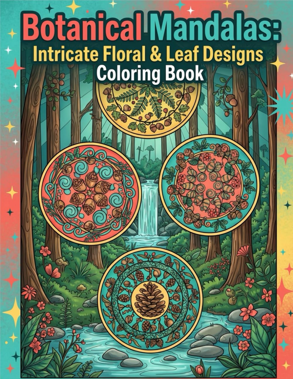 Botanical Mandalas: Intricate Floral & Leaf Designs