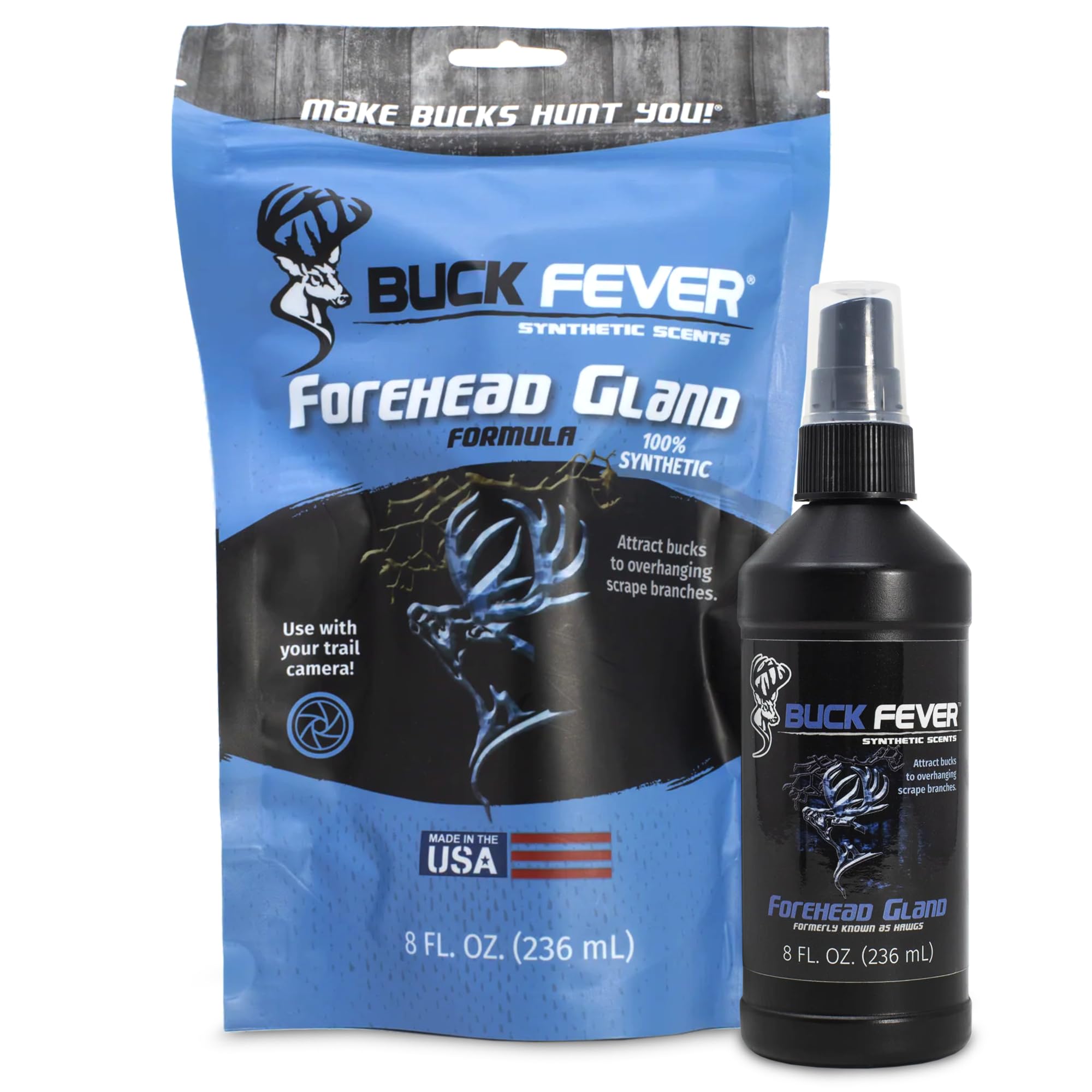 - Buck Fever Forehead Gland – Syntheticly Formulated Buck Lure & Deer Attractant (not just Limited to Whitetail Deer) for Mock Scrapes, Licking Branches - Year-Round Hunting Scents