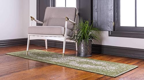 Miniatura 2 de Unique Loom colección Bromley - Alfombra de área con bordes, patrón de medallón estilo vintage, rural, tradicional 2 pies x 8 pies y 8 pulgadas,