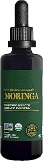 Global Healing Center - Organic Moringa Oleifera Extract Liquid Drops, Moringa Supplement-Vegan from Tree Leaves-Max Absorption of Vitamins and Minerals- More Potency Than Powder Form (2 Fl Oz)