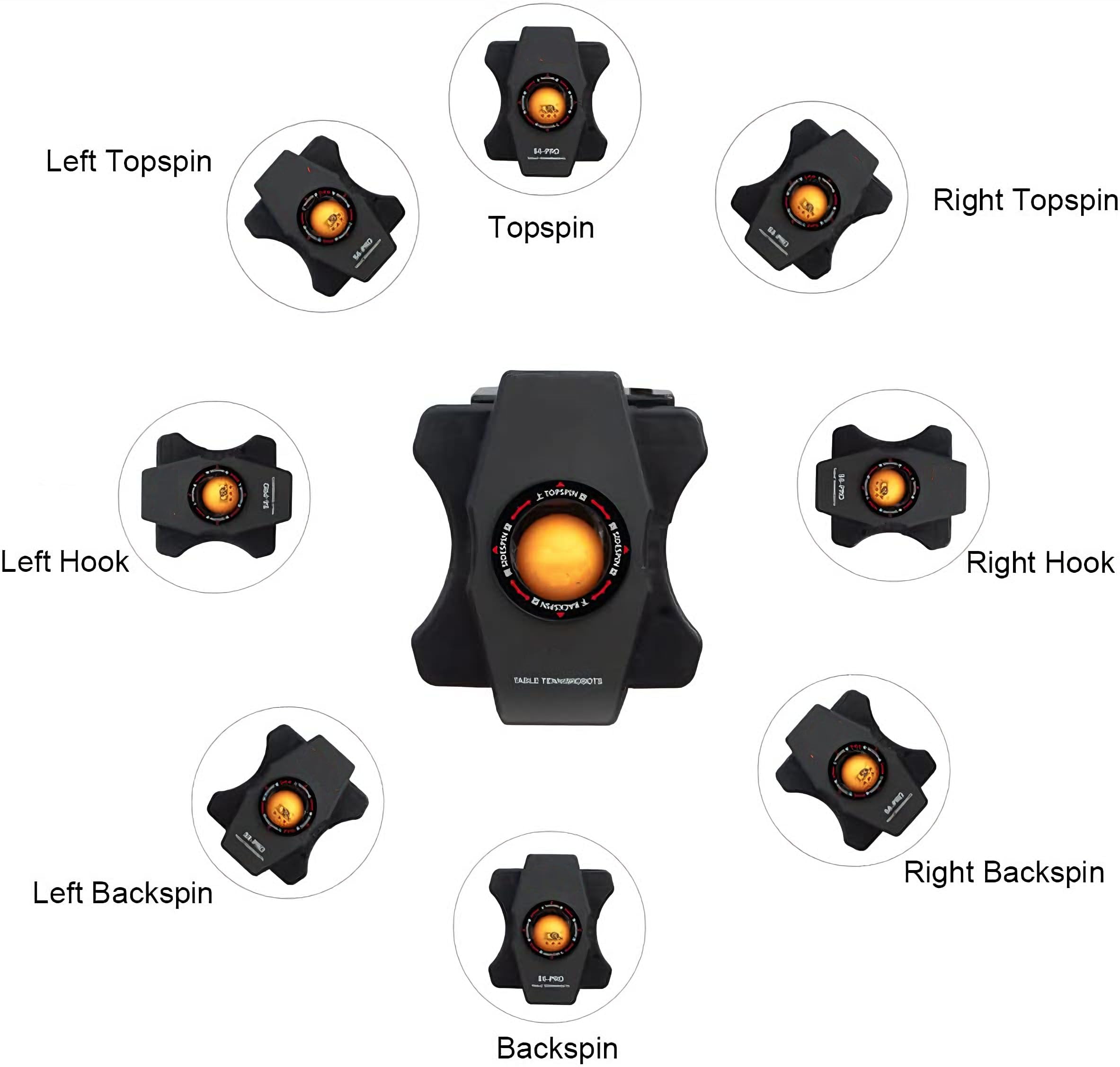 Tischtennisball Roboter Automatische Ping-Pong-Maschine mit Multi-Rotation und Ball-Recycling-Netz für effizientes Training und Übung, einfaches automatisches Servieren