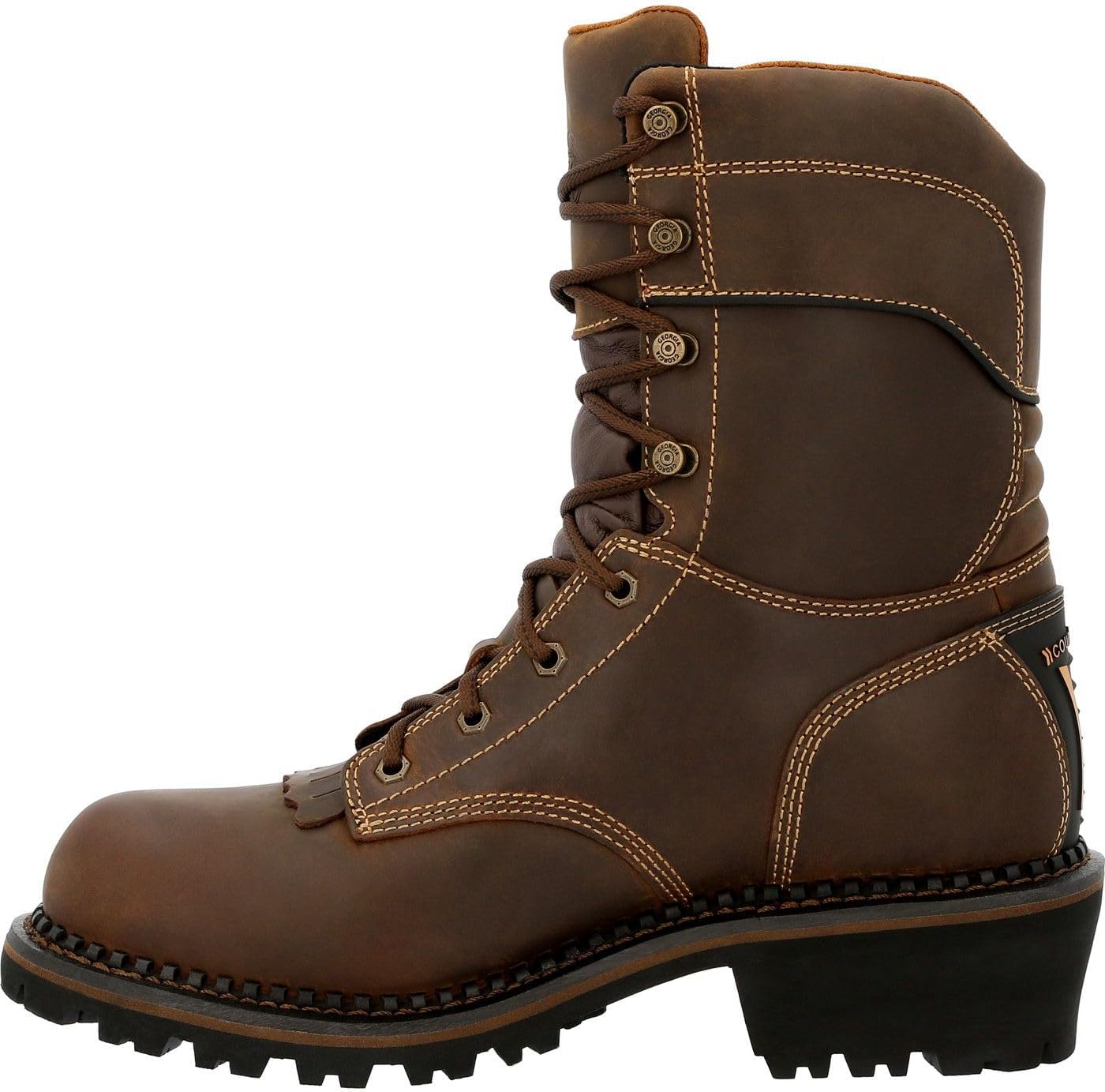 Georgia Boot Men's AMP LT Logger Composite Toe Waterproof Work Boots