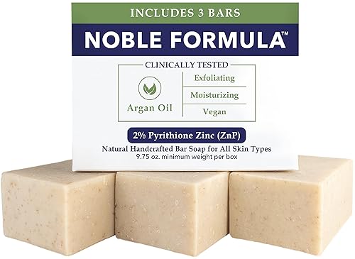 Miniatura 8 de Pastilla de jabón de aceite de argán de Noble Formula que contiene 2 % de piritionato de zinc (ZnP), 3.25onzas