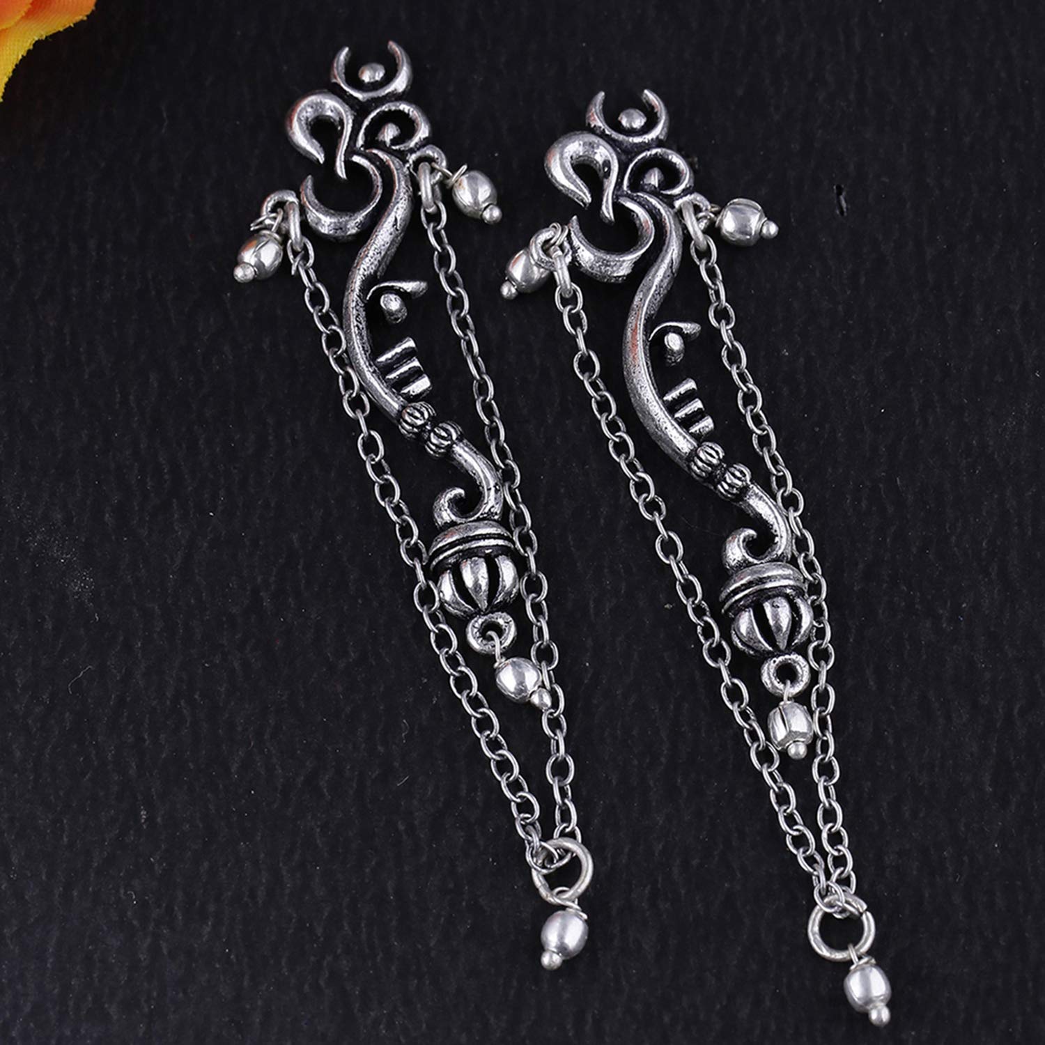 Brass Traditional Earrings for Multicolou