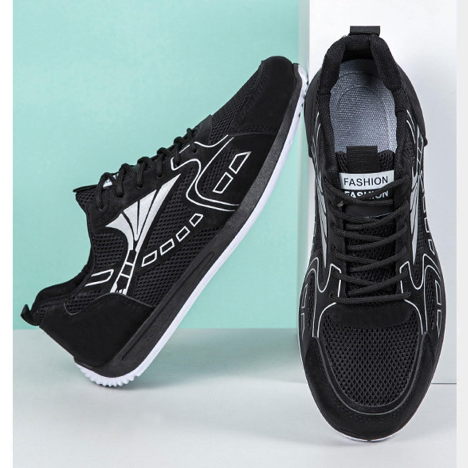 Hallenschuhe Herren 39-44 Herren Joggingschuhe Breit Casual Fitnessschuhe Atmungsaktiv Breeze Schuhe Leicht Flacheschuhe rutschfest Freizeitschuhe Modische Laufschuhe