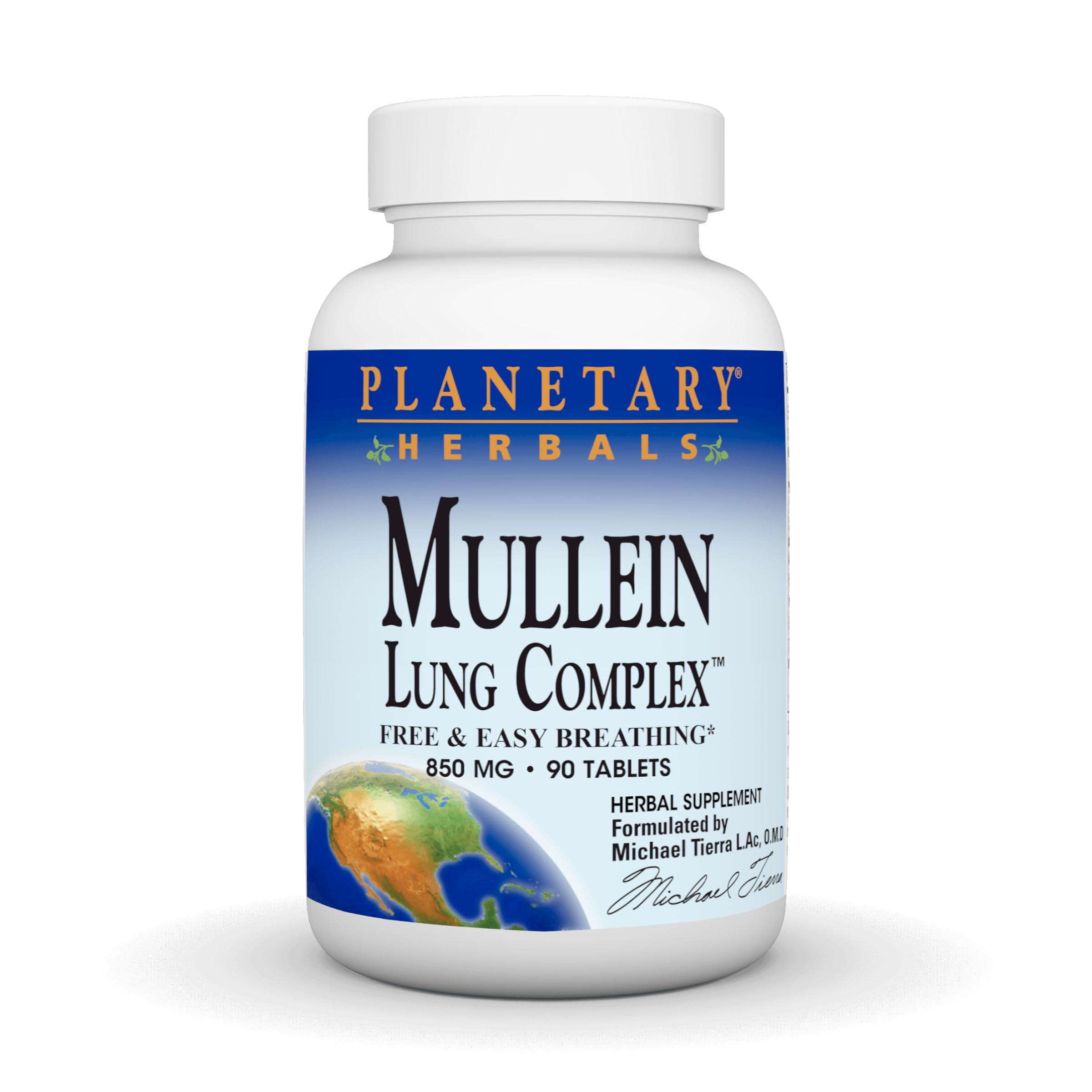 Planetary Herbals Mullein Lung Complex 90 Tablets