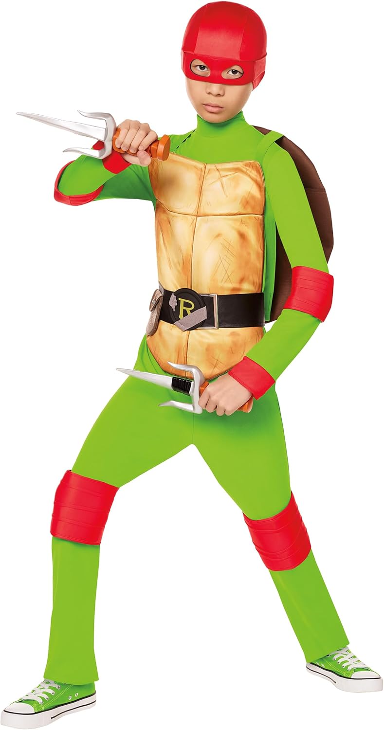 Spirit Halloween Teenage Mutant Ninja Turtles Kids Raphael Costume | Officially Licensed | TMNT | Group Costumes