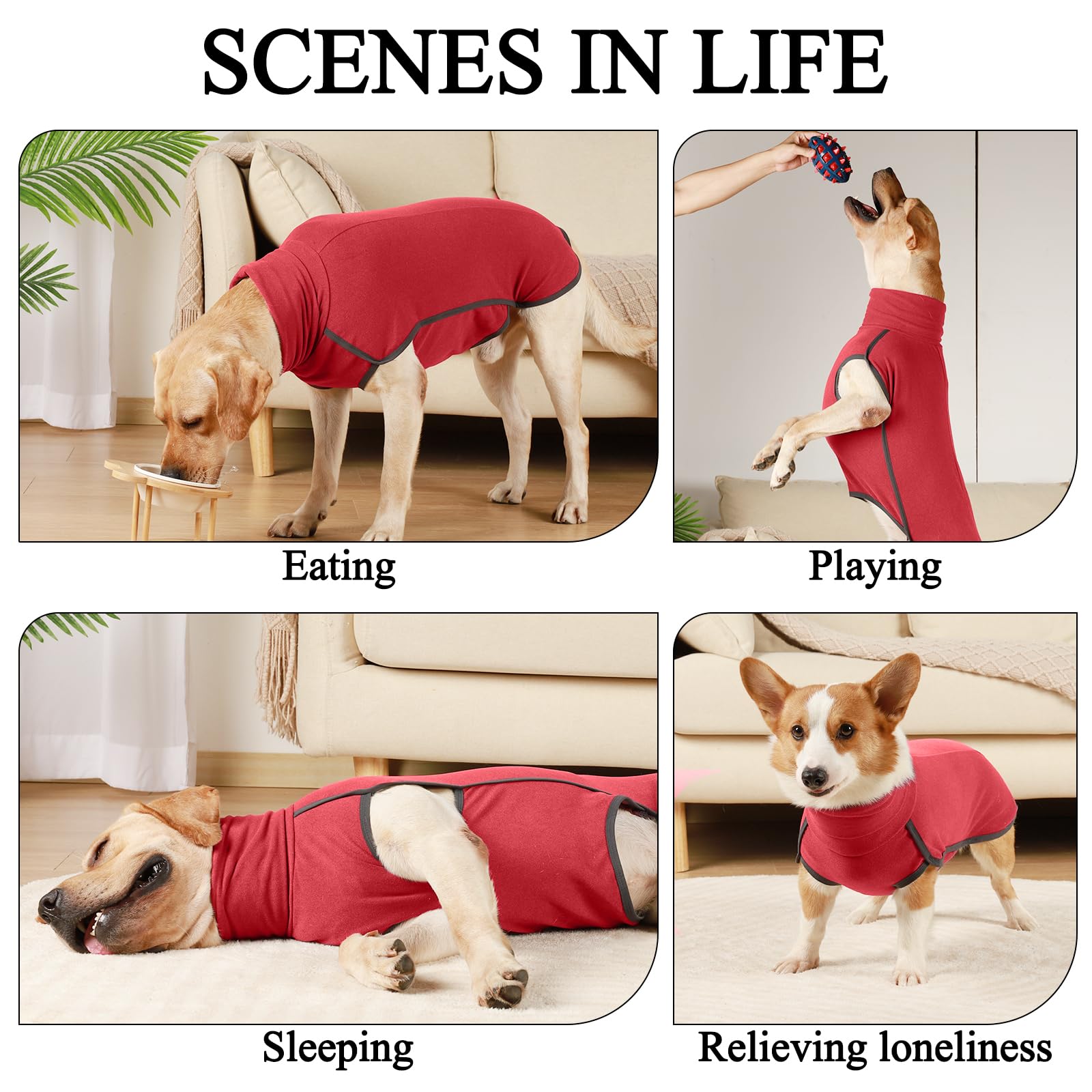 Hjyokuso Dog Jumper Fleece Vest Sweater, Warm & Lightweight Pullover Pajama Coat - Image 3