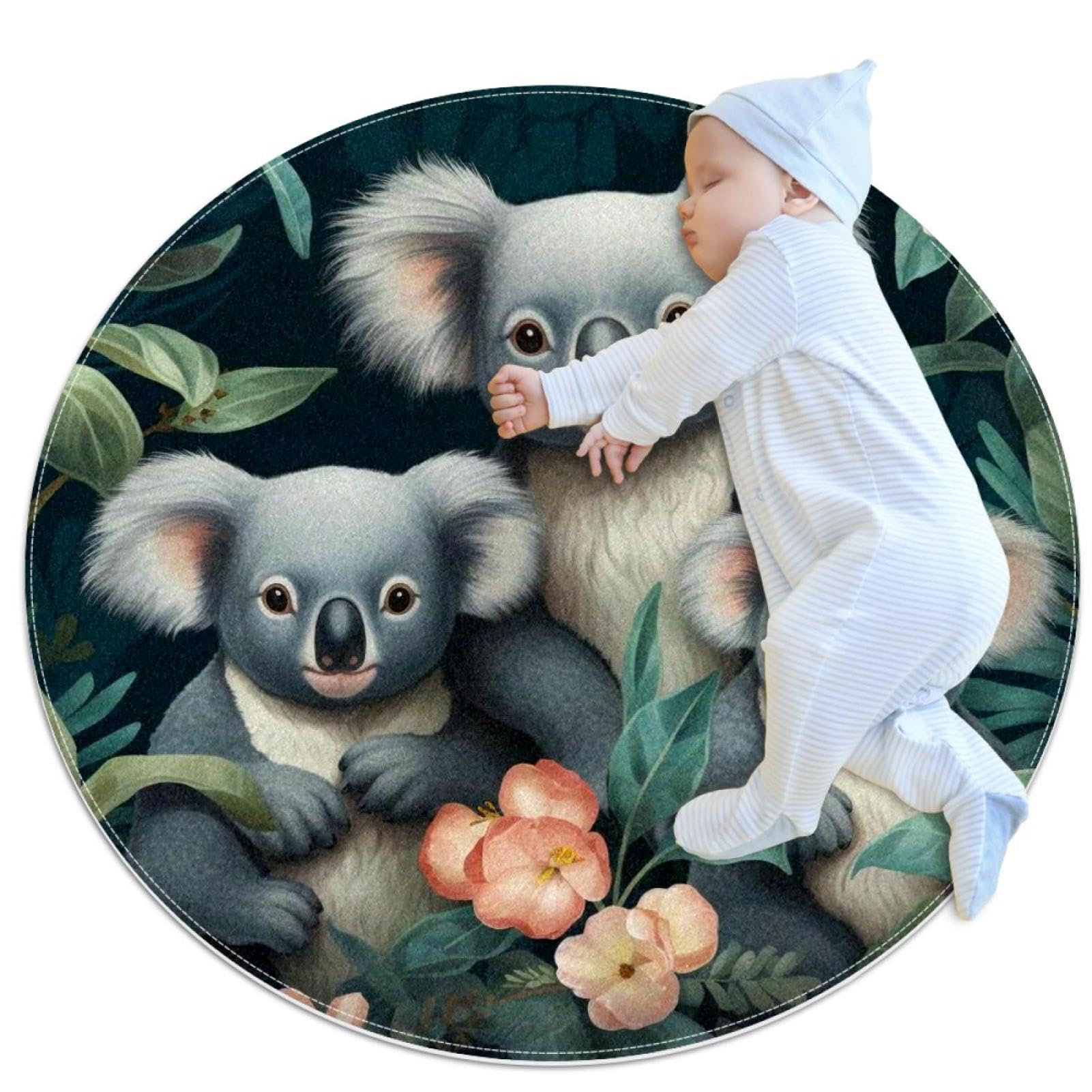Tapis salle de bain koala antidérapant pour réveiller la chambre d'enfant