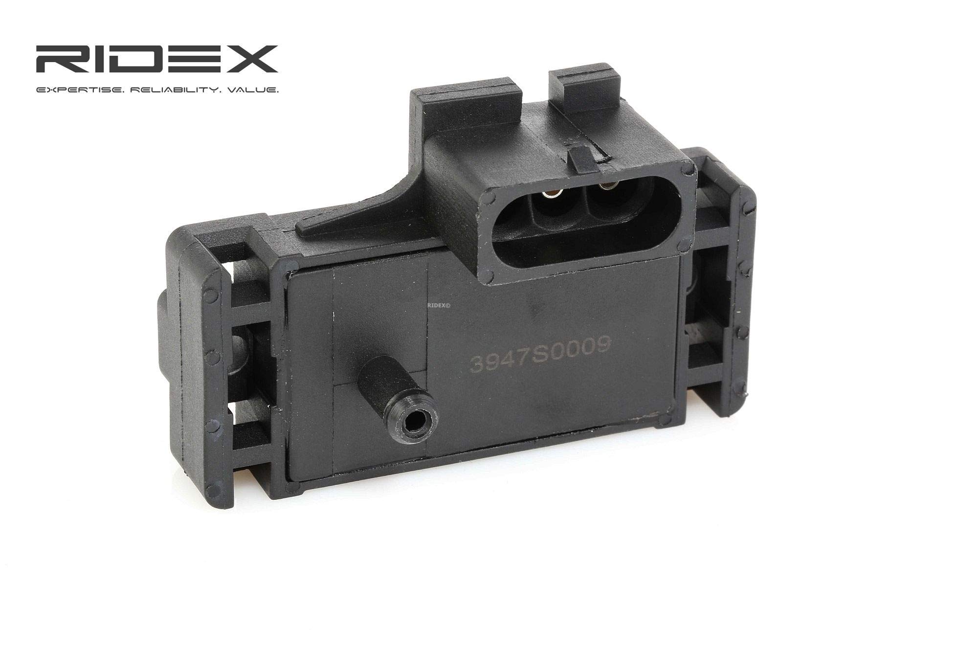 RIDEX 3947S0009 Czujnik ciśnienia w kolektorze dolotowym czarny
