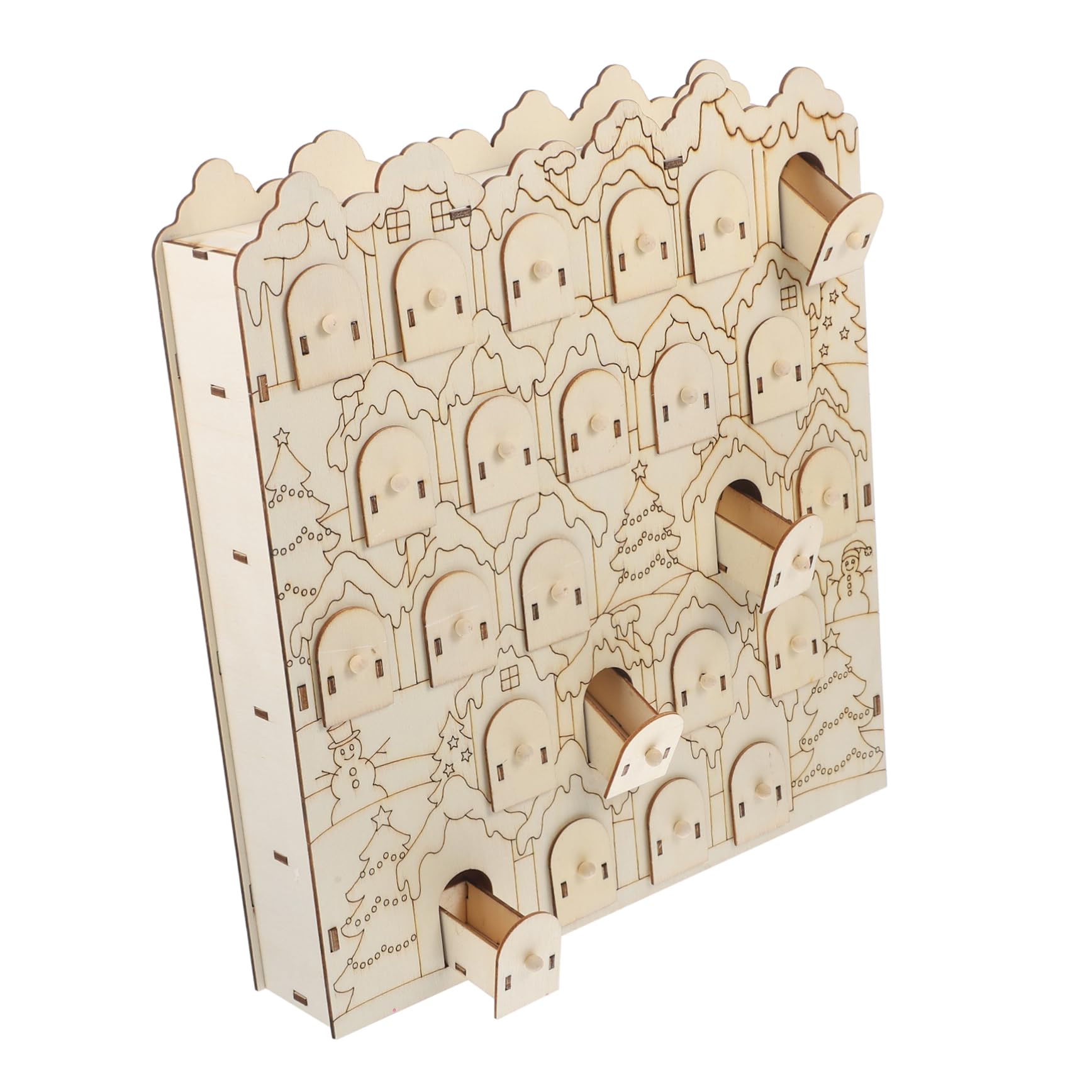 Calendrier de l'Avent en bois, le cadeau idéal pour activité manuelle de Noël
