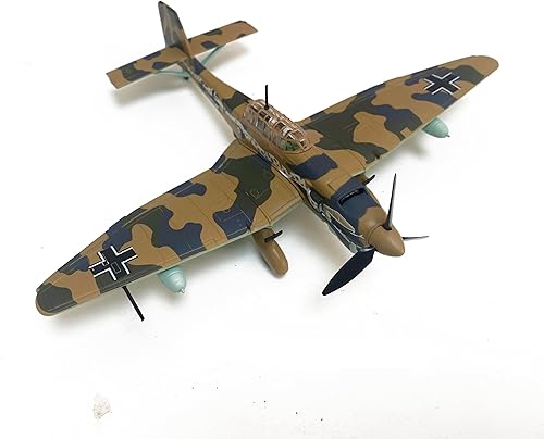 Miniatura 2 de Junkers Ju 87 Stuka 172 Modelo de avión fundido a troquel (verde)