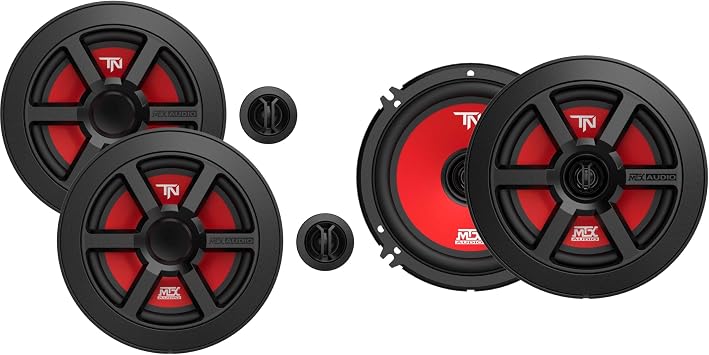 MTX TERMINATOR6S & TERMINATOR6 6.5 in Component Coaxial Bundle | Bundle includes TERMINATOR6S 6.5 in component speakers and TERMINATOR6 6.5 in coaxial speakers.