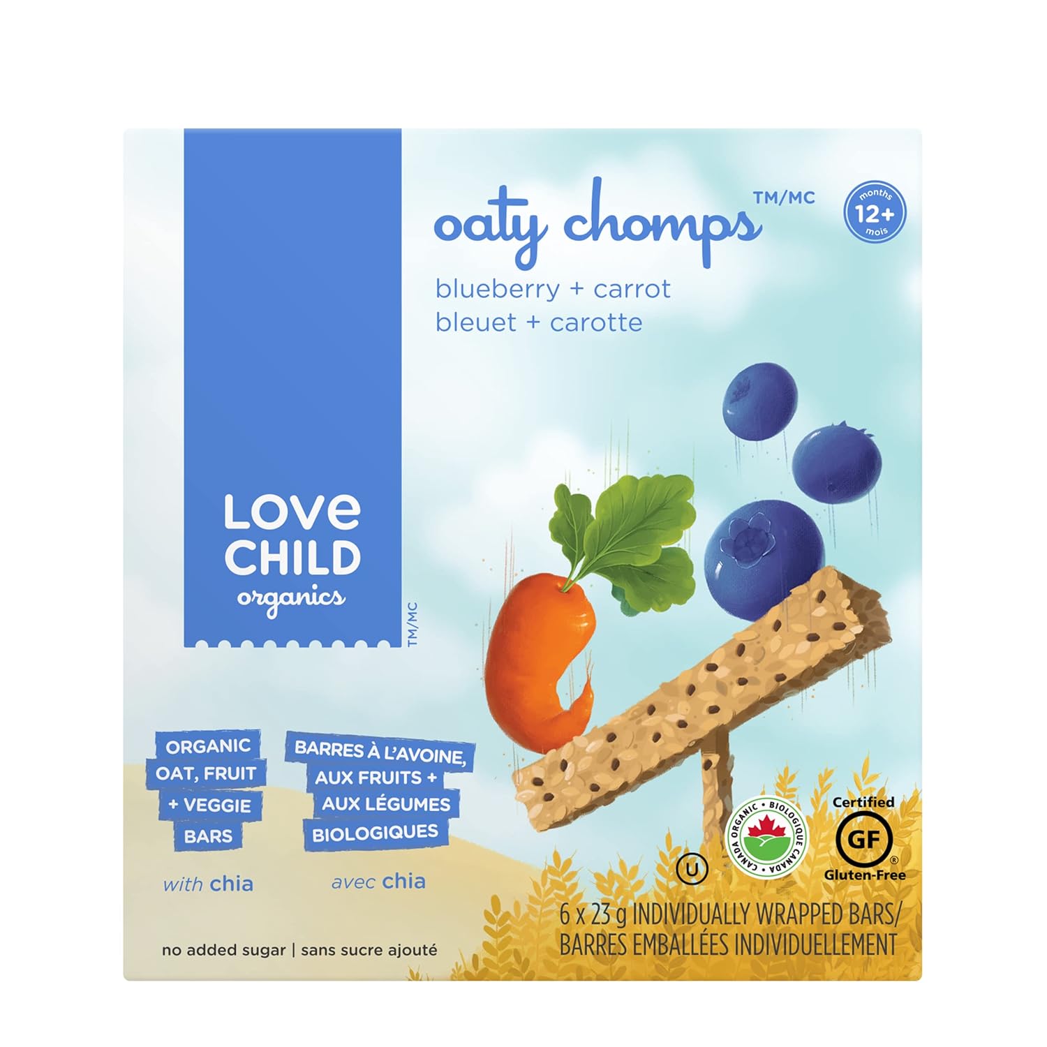 LOVE CHILD ORGANICS Organic Blueberry and Carrot Oaty