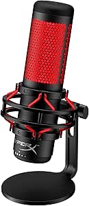 HyperX QuadCast – Standalone Microphone for streamers, content creators and gamers PC, PS4, and Mac, usb