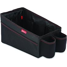 Diono Travel Pal Back Seat Car Organizer, 9 Compartments For Kids and Pet Toys, Insulated Drinks Holder, Reinforced Carry Handles, Collapsible Back Seat Organizer, Folds Flat, Black