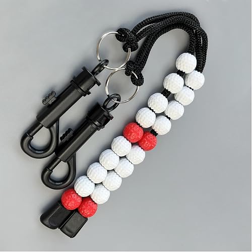 2 Pcs Golf Beads Count Stroke Score Counter, Golf Beads Counter, Golf Beads Score Counter, Golf Rhinestone Bead Score Counter