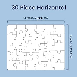 Photo Puzzle, Pet, Wedding, Family Reunion Puzzle | 30 Piece, Custom Jigsaw Puzzle for Adults (Horizontal/Landscape) | 14 x 11 | I See Me!