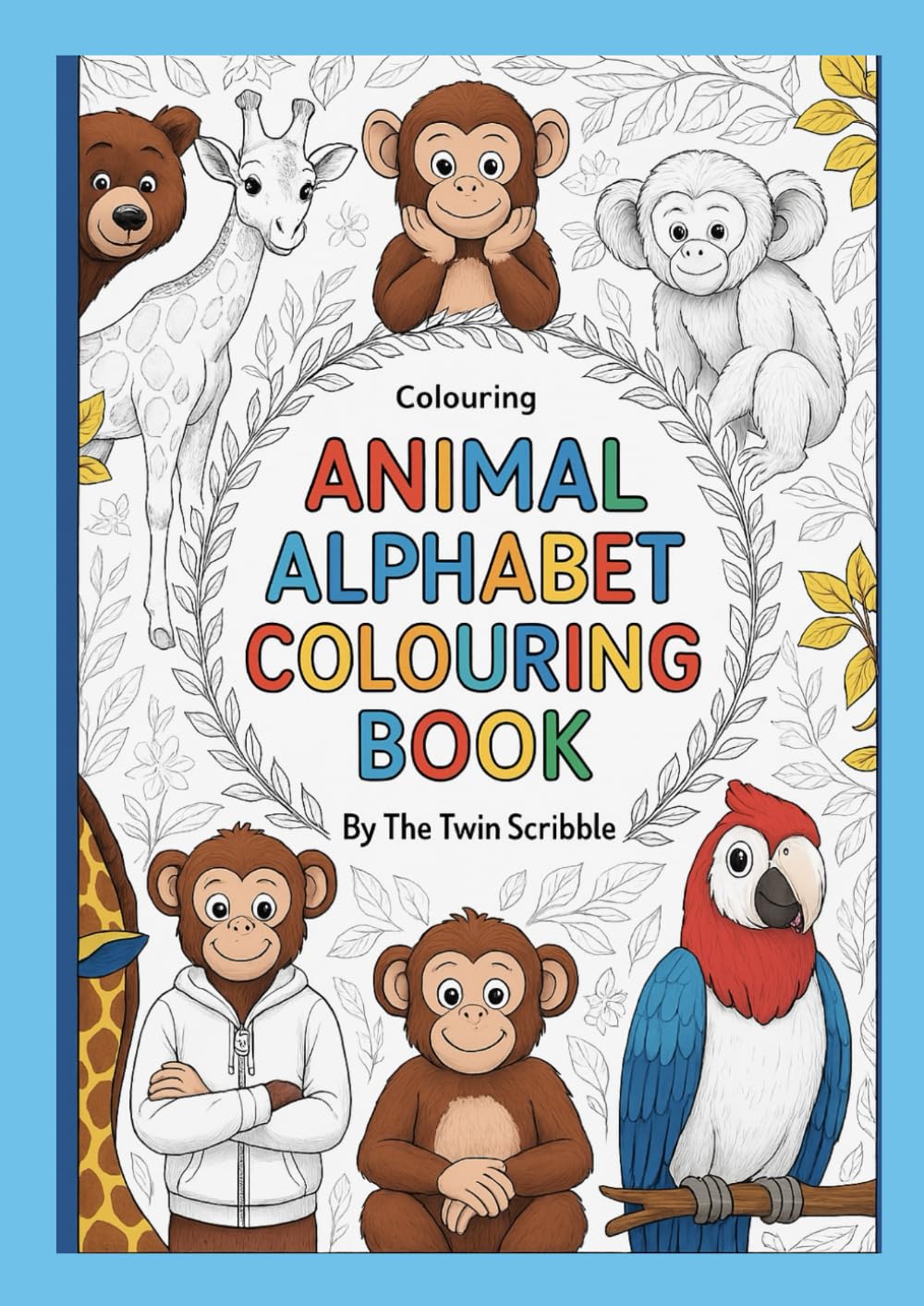 Interactive Animal Alphabet Coloring Book: A Fun A-Z Colouring Adventure for Kids | Learn Letters, Match Animals & Colour the Alphabet | Ages 3-6
