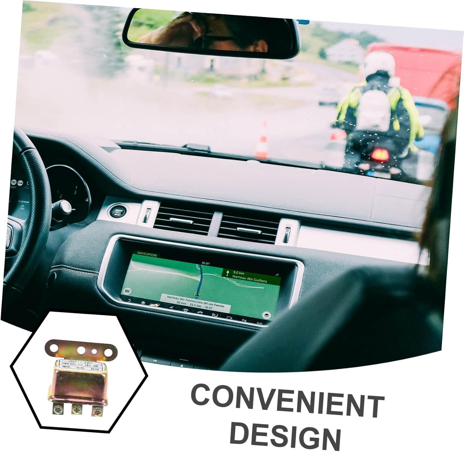 Automotive Replacement Horn Relay 12v Car Horn Relay Vehicle Accessory Robust Construction Wide Compatibility