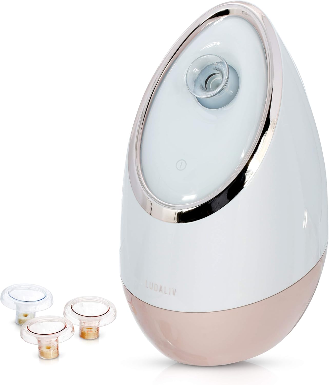 LUDALIV Face Steamer for Facial - Best Professional Nano Ionic Vapor Steamer for Deep Cleaning - Hot Mist Humidifier Machine for Face Sauna Spa Sinuses with 3 Essential Oil Baskets for Aromatherapy : Beauty & Personal Care