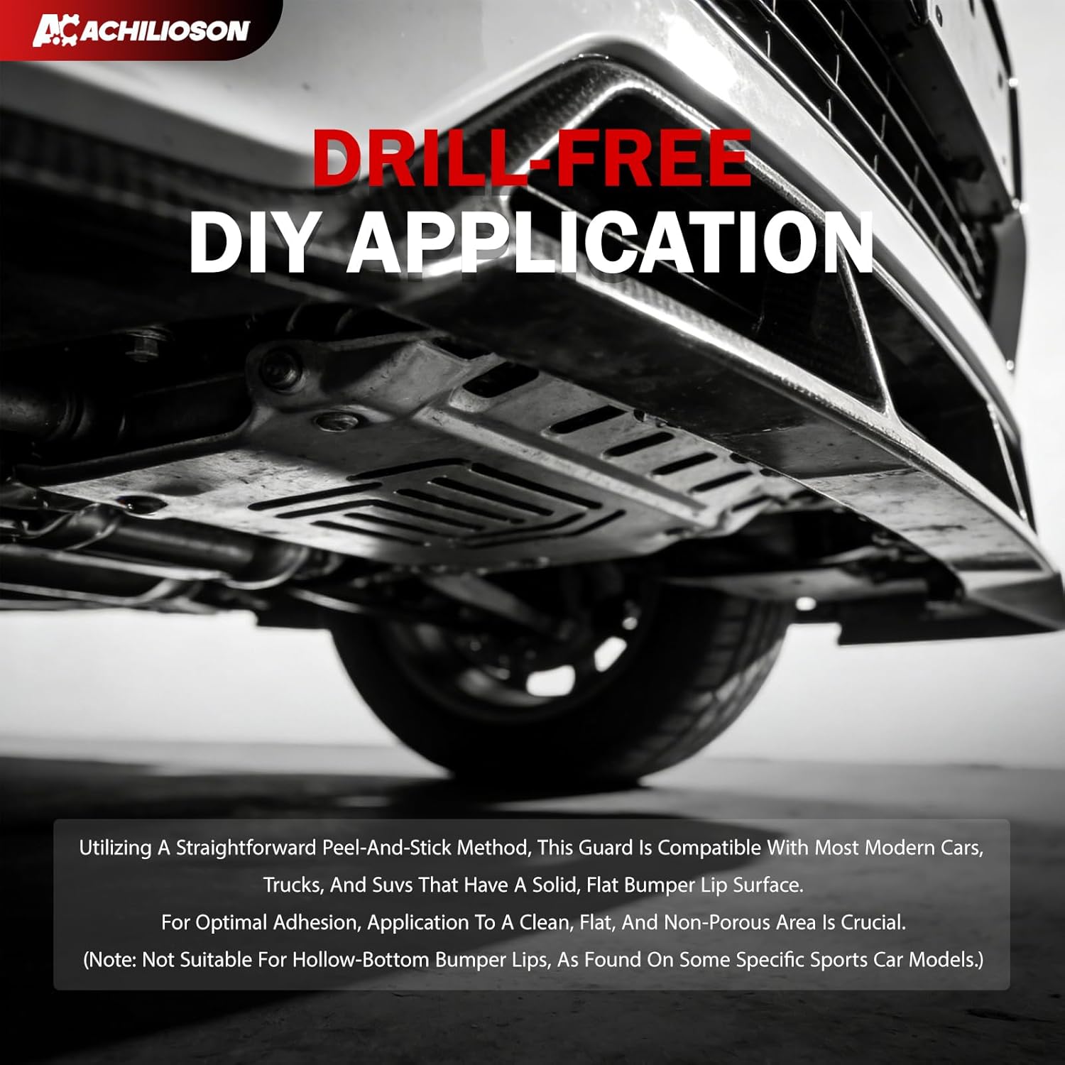 8-Pack Front Bumper Lip Protection（Universal） - Carbon Fiber Guard Compatible with Lowered Vehicles & Aftermarket Lips